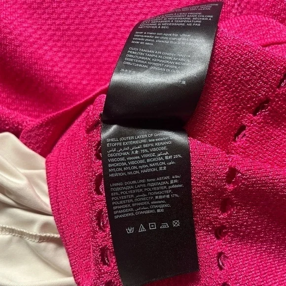 Bebe Pink Elissa Scalloped Dress. Size M - Picture 10 of 13